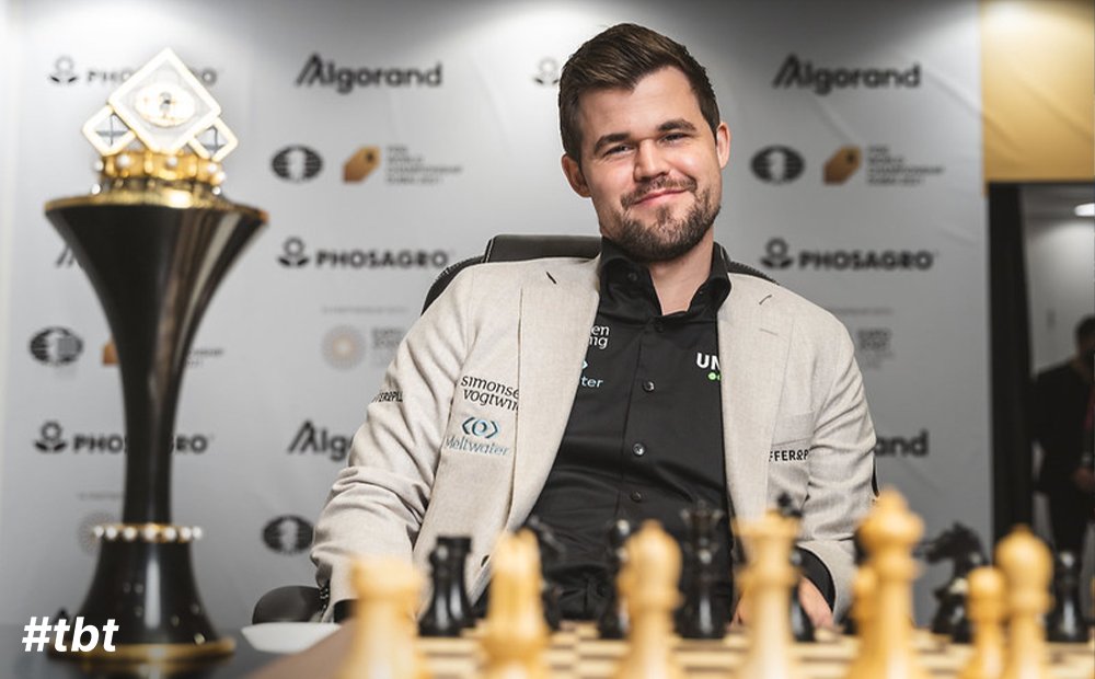 ShreehariBodas's tweet photo. @MagnusCarlsen completes the triple triple! Simultaneously holding the Classical, Rapid and Blitz titles for the third time! (2014, 2019, 2022)

A similar feat to @usainbolt's triple triple after the Rio 2016 Olympics winning the 100m, 200m, 4×100m relay in 2008, 2012, 2016! https://t.co/zdw6JWdKjP