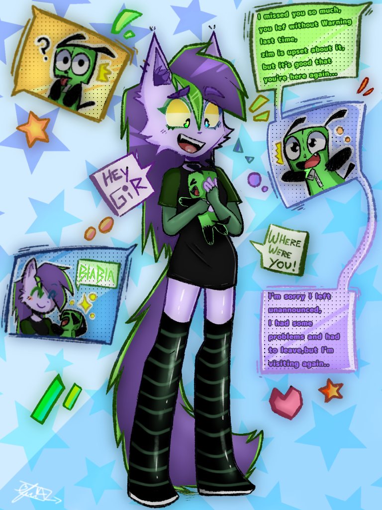 VolettN's tweet photo. Ya lo termine y me encanto, Amigo Gir es muy tierno en cualquier dibujo que vea π
.
#furry #furryoc #furryart #speepaint #digitalart #cartoony #cartoon #artisoninstagram #art #digitalillustration #digitalpaiting #digitadrawing #picture #girinvaderzim #InvaderZim #zim https://t.co/abL7njwz7X