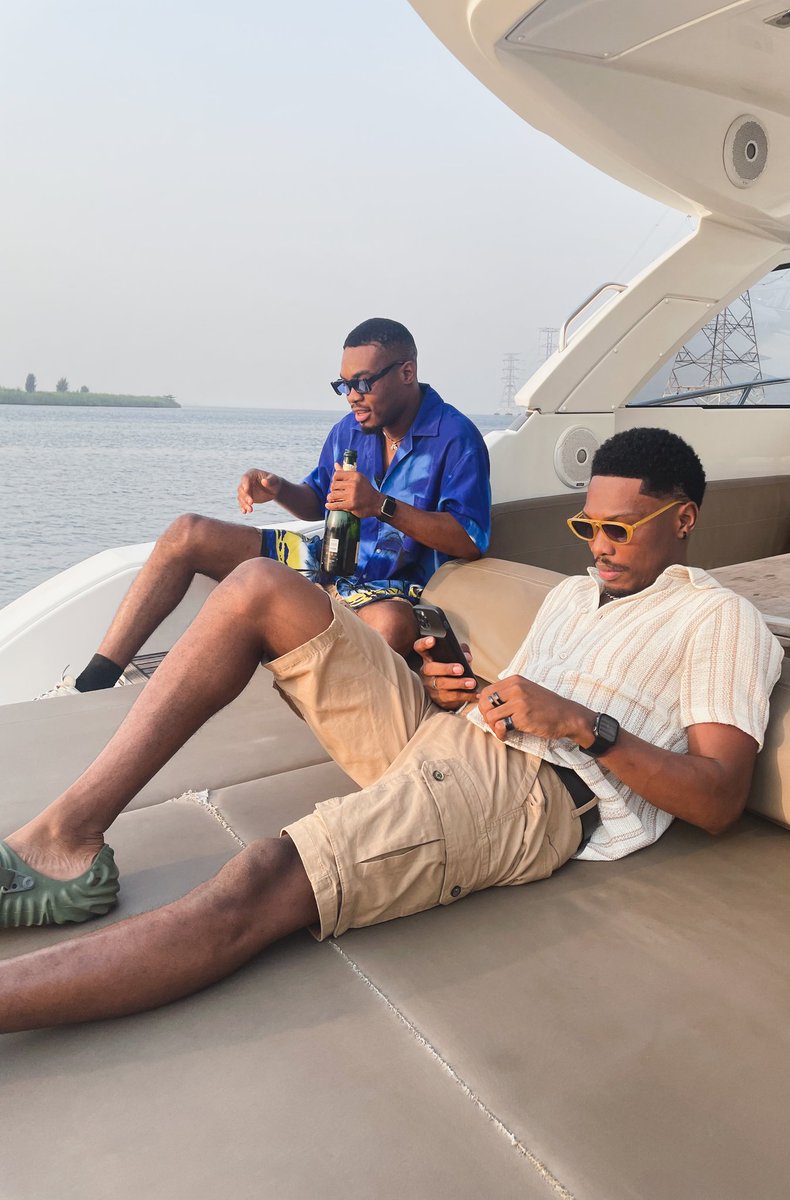 kagetheactor's tweet photo. Far From Home On A Boat #farfromhomenetflix #AfroNationGhana #FarFromHome #denrele https://t.co/RkxOvC6mLt