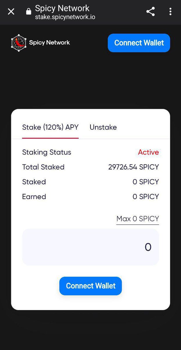As promised we will be doing an audit for flawless working of the staking

Staking link -> stake.spicynetwork.io

APY - > 120%

Audit link -> github.com/Audit-Ace/Audi…

Additionally you can check how many tokens have been staked till now, just an add on feature