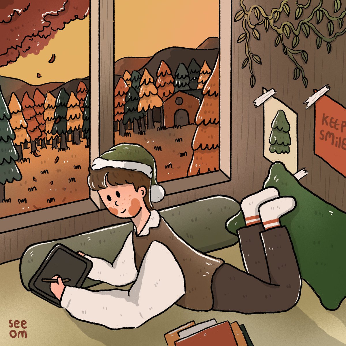 littlegreenhatt's tweet photo. สวัสดีครับ เราชื่อคอมนะ เป็นนักวาดท่านหนึ่ง 5555
ส่วนมากจะวาดเรื่องราวที่ทำให้เรามีความสุข
การออกไปข้างนอกไปเที่ยวกับเพื่อน พอโตขึ้นเพื่อนเริ่มน้อยลง
ในภาพที่เราวาดช่วงๆหลังๆตัวละครก็น้อยลงตามไปด้วย
ยังไงฝากทุกคนด้วยนะค้าบ 💚✨
 #NoTraceNoHardrefNoAi_IamRealArtist https://t.co/PbCACKxeW5