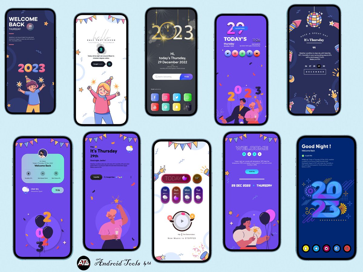 AndroidTools3's tweet image. (10) 2023 Wallpapers 🥳 by me #Free

✅️ Download Link: bit.ly/3vozKVg
 
➡️ Let me show your Homescreen with these walls and mention me 😉

➡️ If you like these retweet this tweet and tag your friends  ❤️
