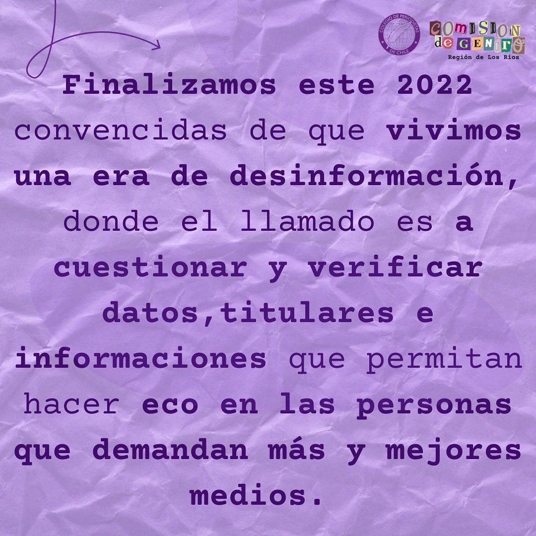 cgperiodlosrios's tweet photo. 💜💪🏽Este 2023! NUNCA MÁS SIN NOSOTRAS! 💜💪🏽Este 2023! NUNCA MÁS SIN NOSOTRAS! 

💥¡NO QUEREMOS MÁS MEDIOS DE COMUNICACIÓN MACHISTAS NI SEXISTAS!💥 #valdiviacl https://t.co/OmyflgcYBg