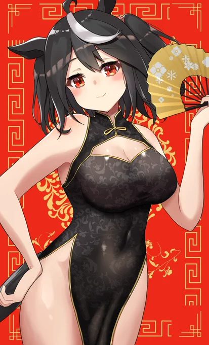 おそろいチャイナ服キタサト#ウマ娘 