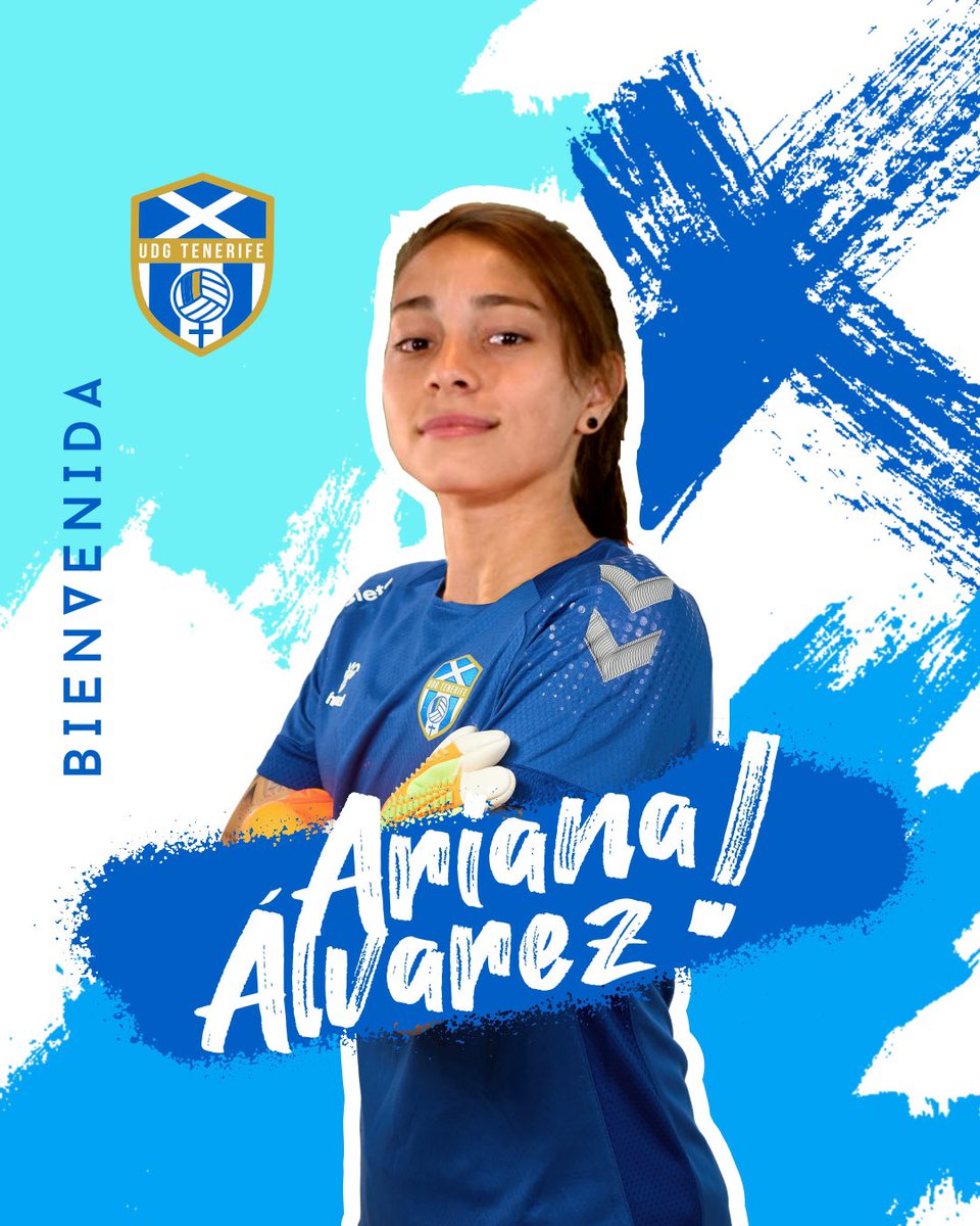 CDTFemenino's tweet photo. 💙🤍🚨|FICHAJE| Ariana Álvarez nueva jugadora de la UDG Tenerife🤝

La guardameta🧤internacional argentina🇦🇷 llega al club 🔵⚪️como una apuesta de futuro procedente de @clubuaiurquiza 

¡Bienvenida @ArianaAlvarez01!

👉🏻https://t.co/6owLMkToPd

#UDGTenerife #SúmateANuestraHistoria https://t.co/MKpafOhuQY