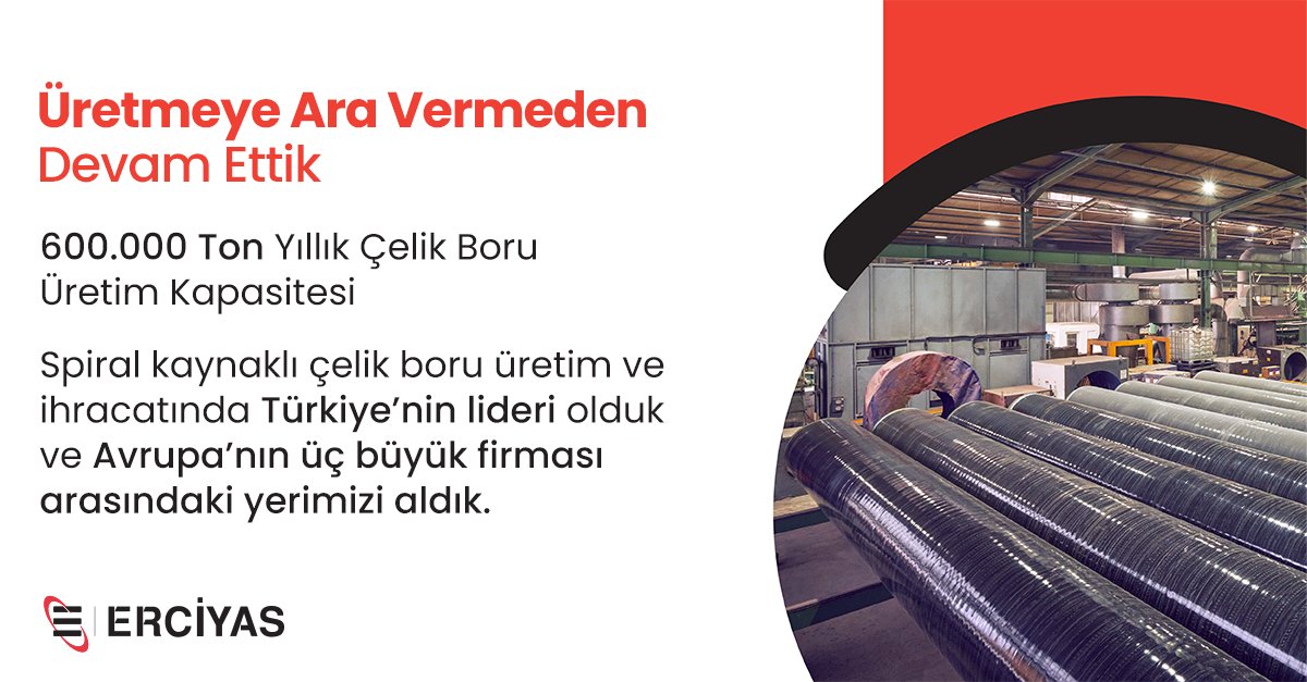 As Erciyas Holding, we have been involved in projects that are at the heart of life and have left behind a year full of success.

#erciyasholding #erciyas #erciyasçelikboru #erciyasvagon #2022neleryaptık #erciyassteelpipe #ErciyasRail #steelpipes #yaşamtaşır #carrieslife