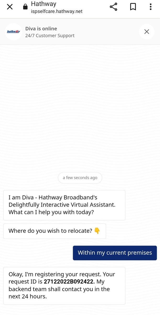 rexonrules's tweet photo. @HathwayBrdband I registered for shifting my broadband 2 days back &amp; they said they will call me. I received multiple calls from ur technician but all of them said they will have someone else call. In last 48 hours no one has called. Ur customer care in Chennai is not reachable https://t.co/eLJ0WtEqNt