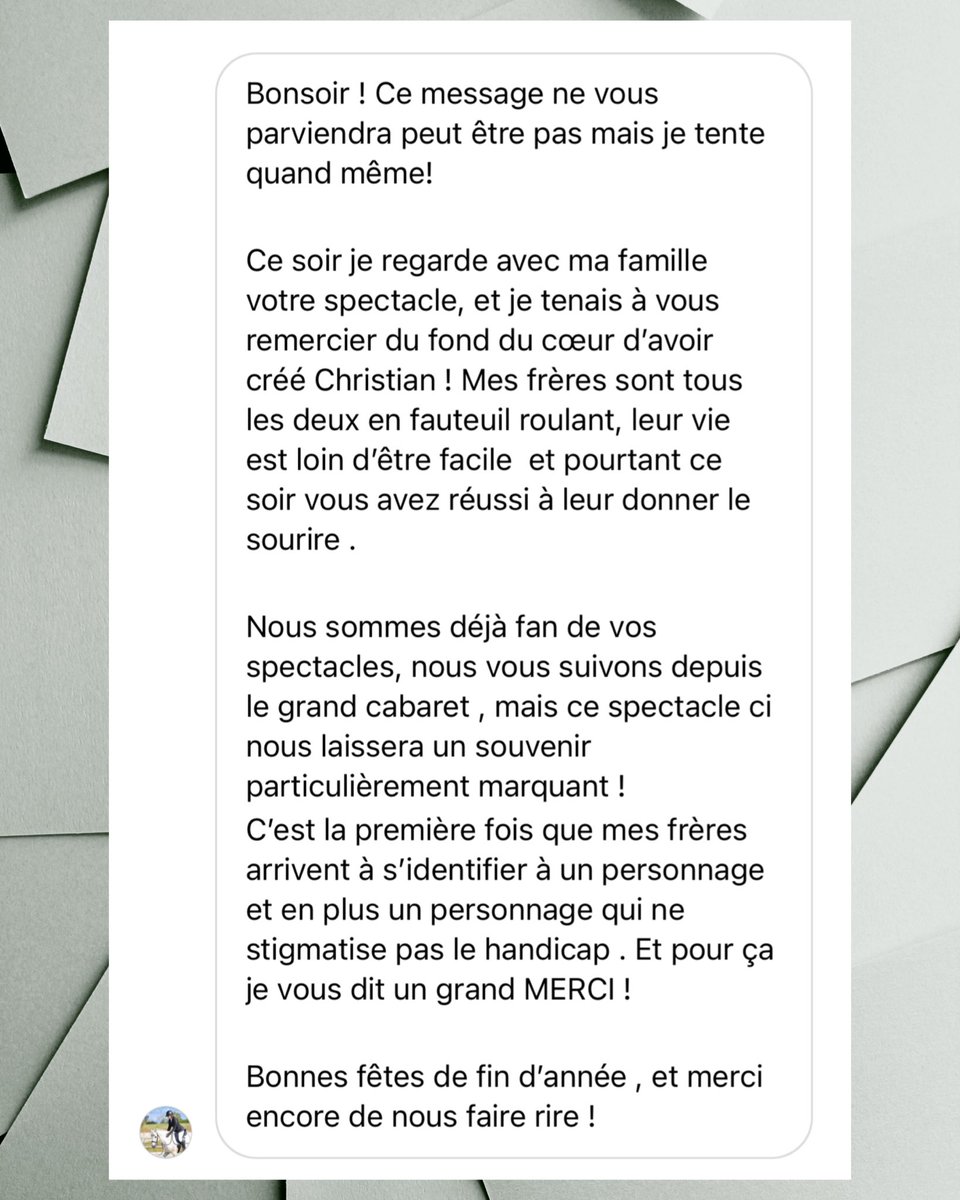 Des messages me touchent souvent 🙏🏼