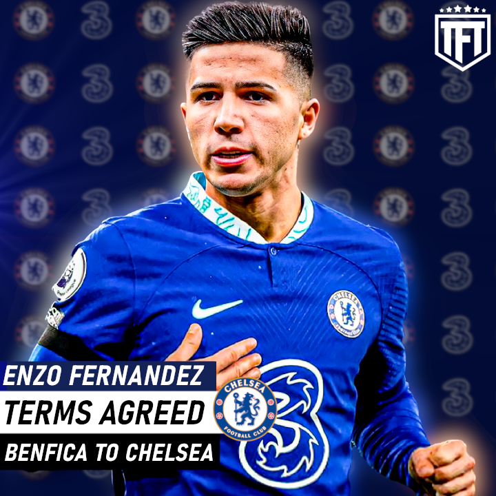 terryflewers's tweet photo. Enzo Fernandez has agreed on full personal terms with Chelsea and is pushing to make a move!

Chelsea are ready to submit a bid of over 100m for the midfielder! ✅▶️📝#cfc 

📱- https://t.co/agXDy0oI3b https://t.co/jsNxIMj9Yd