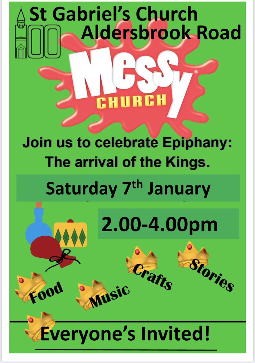 The Christmas joys are not over!  Come celebrate Epiphany with us,  next Saturday 7th Jan