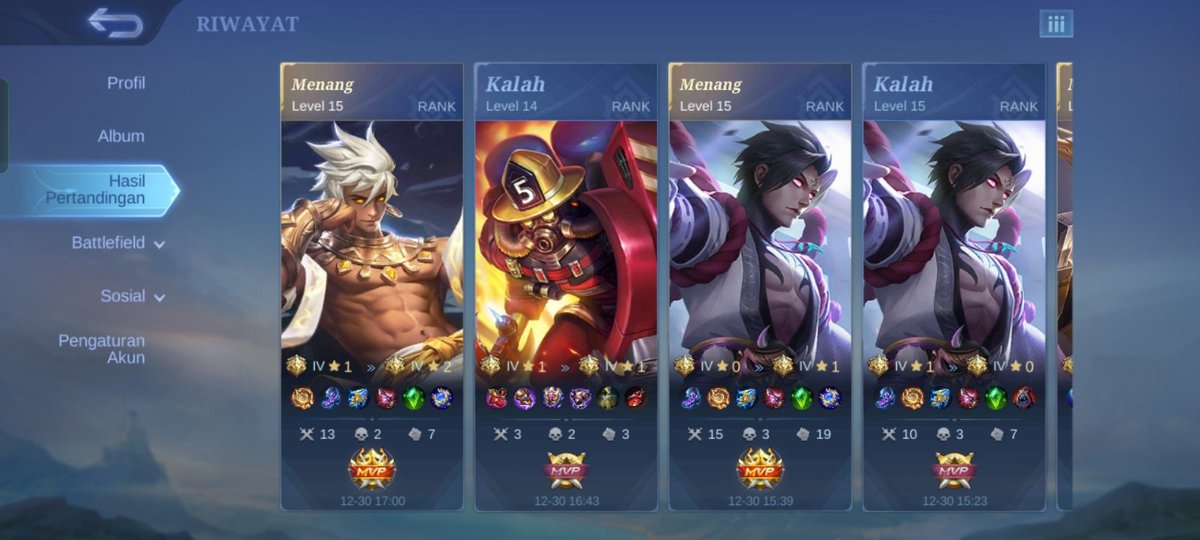 ari_kinking's tweet photo. Menang MVP, kalah juga MVP. Hmmm... #MobileLegends https://t.co/221fljaISA