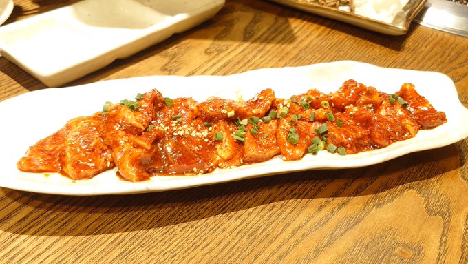 こめかみと落としカルビです(*'ω`*) 