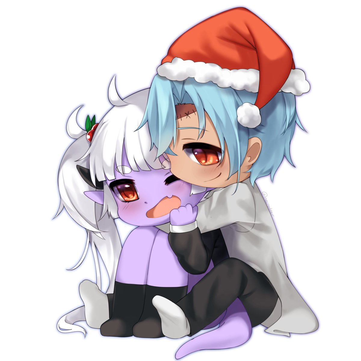 nemcro_'s tweet image. happy holidays everyone!
新年が良い年でありますように!

#vtuber #Docart #グールillust