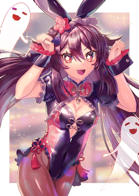 チャイナバニーガールな胡桃ちゃん#原神 #GenshinImpact #胡桃 