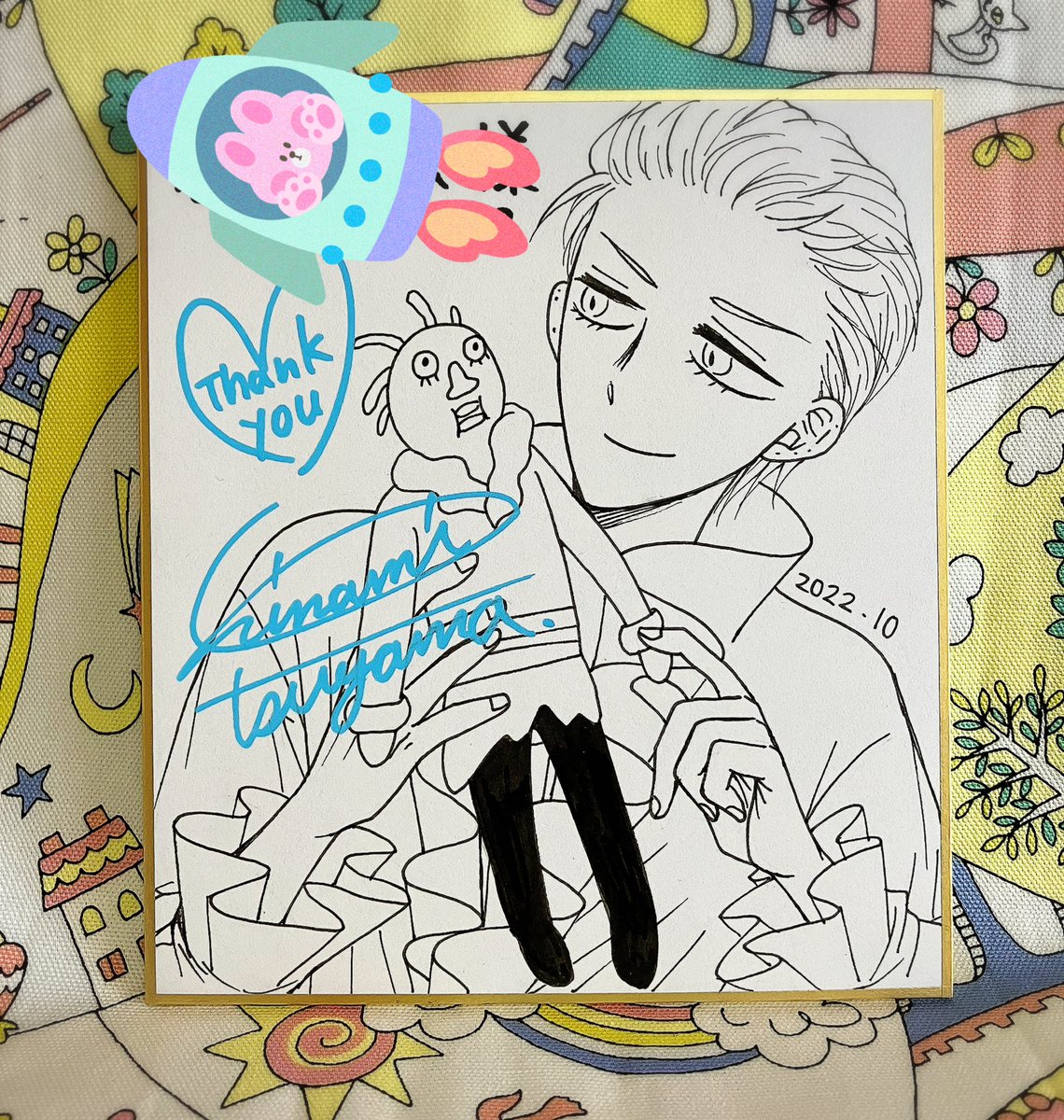 ハイスコア21巻プレゼント企画で描いたイラスト色紙10枚を紹介していきます!⑤終
9〜10枚目/当選者様のリクエストは、
・ロリータ服(頭にヘッドドレス)のめぐみ
・香織手作りの常磐津ぬいぐるみを持つ常磐津
詳しいリクエストありがたいです!笑
どちらも描くの楽しかった〜🌸☺️
描きやすい2人!