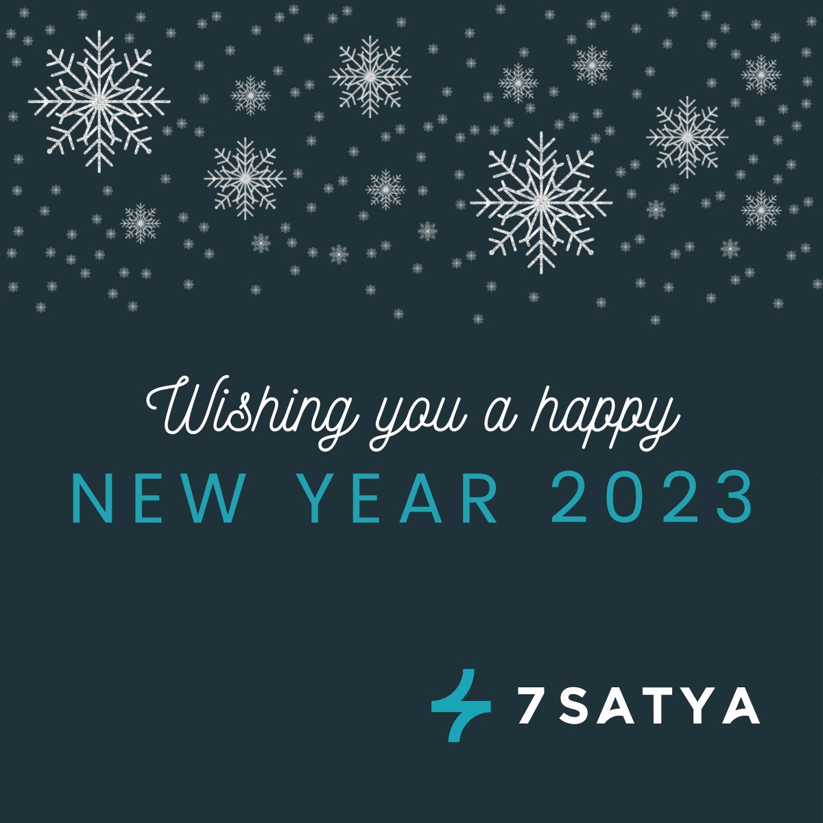 7_Satya_Global's tweet photo. The @7_Satya_Global team would like to wish everyone a happy and healthy 2023!
#HappyNewYear #HappyNewYear2023 https://t.co/GtzTstZPal