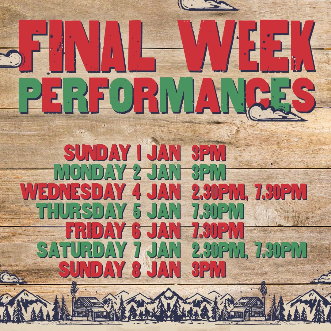 DollyPartonSMCC's tweet image. The final performances of #DollysChristmasCarol! It must end on January 8 y'all.👢