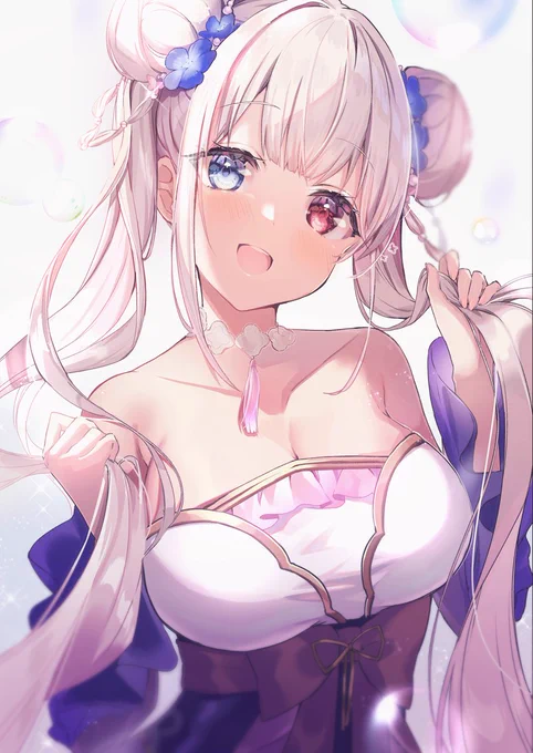 #今年も残りわずかなのでお気に入りの4枚を貼る好きな色使った絵いっぱい描けました～～ 