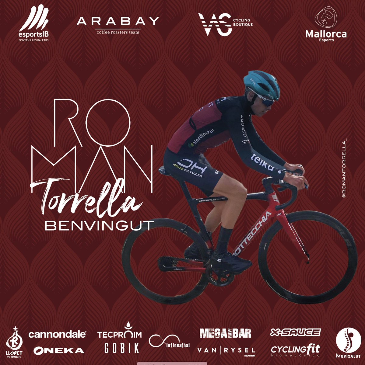 IBalearsArabay's tweet photo. 🤝 Hoy le damos la bienvenida a Román Torrella IG @romantorrella_ otro nuevo fichaje. ¡Bienvenido!

🦶🏻180 cm
⚖️ 57 kg
⏳ 18 años

🗣️ “Afronto está temporada 2023 con mucha ilusión y ganas de adaptarme a la nueva categoria. Mi objetivo: ayudar al equipo" https://t.co/3yOUd2oGhg
