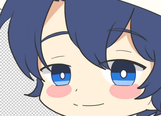 ほっぺ塗ってたら可愛い感じになったぞ( '∀`) 