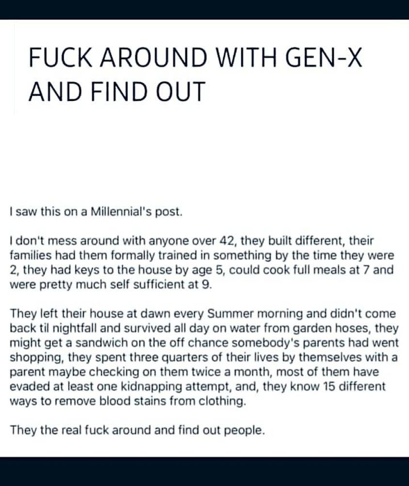 jessecuster72's tweet photo. Just saw this here. Dedicating this tweet to my fellow Gen X slackers here.. #GenX https://t.co/nxfeWkqv2y