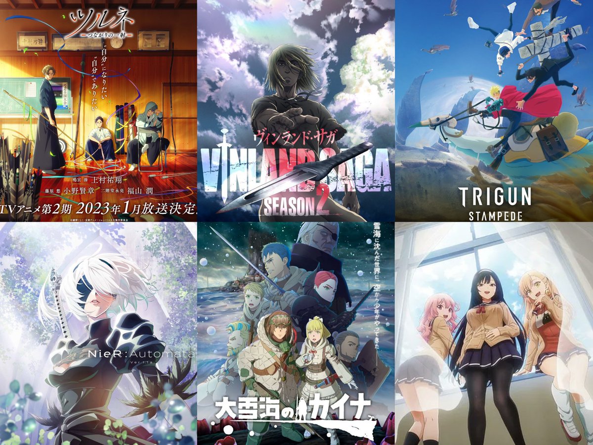 Crunchyroll anuncia Vinland Saga, Trigun Stampede e Nier: Automata