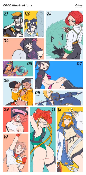 #2022年を振り返る 
たくさん描けて楽しかった!
来年もコツコツ頑張ります! 