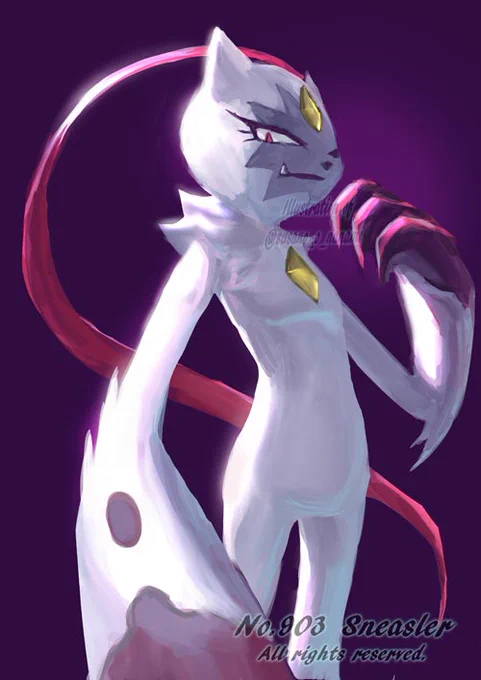 オオニューラさま#ポケモンのイラスト 