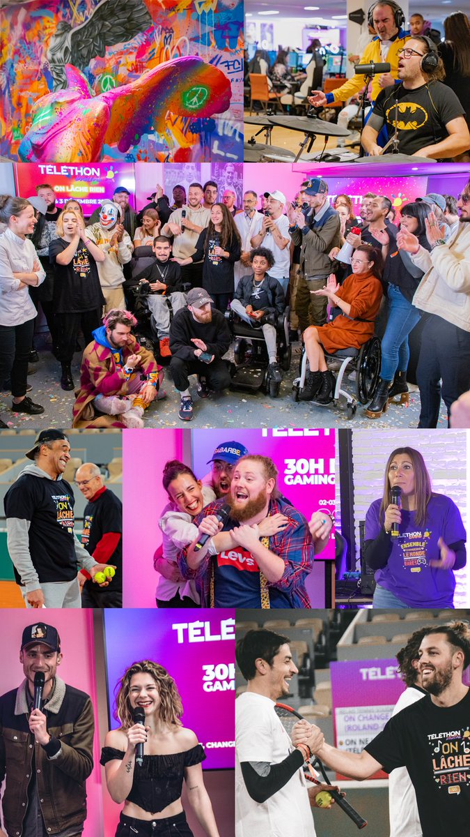 Téléthon Gaming (@gamingtelethon) on Twitter photo Votre engagement, votre énergie, vos rires, votre folie créative au service de la rechercher et de l'accompagnement des malades <a href="/Telethon_France/">AFM-Téléthon</a> 📢 #TelethonGaming #TelethonDigital la collecte continue sur telethongaming.fr Votre engagement, votre énergie, vos rires, votre folie créative au service de la rechercher et de l'accompagnement des malades <a href="/Telethon_France/">AFM-Téléthon</a> 📢 #TelethonGaming #TelethonDigital la collecte continue sur telethongaming.fr