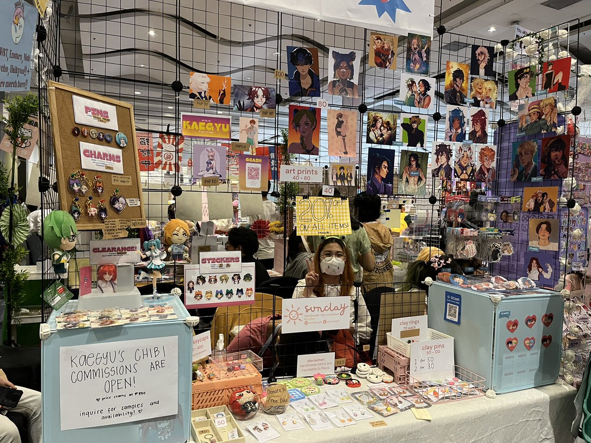 isabiph's tweet photo. we're having a 20% sale on all items for the last hour of #CosplayMatsuri2022 !! come drop by @ FH-01 !! 

#cosmatsurifanfair2022 https://t.co/br2M7ZLHK3