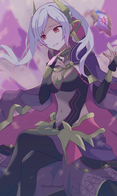 これは好き過ぎて描かずにいられなかった魔器ルフレ(ギムレー)ちゃん...#FEHeroes #FireEmblem 
