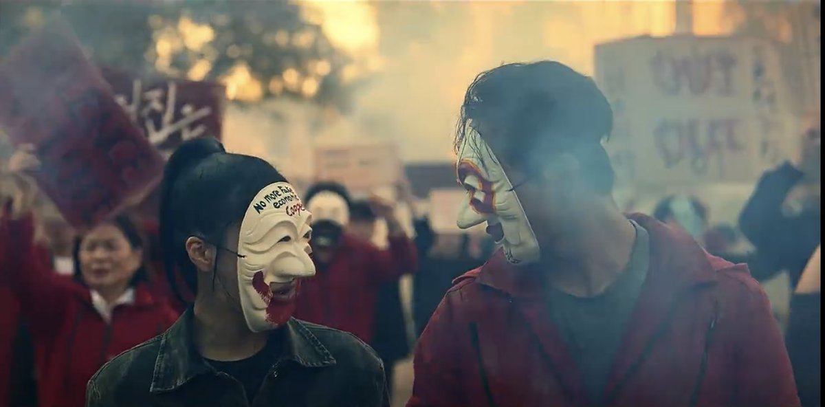 geumcine's tweet photo. the best thing about money heist: korea - joint economic era part 2. 

berlin x seoul. https://t.co/5teoFkmTYq