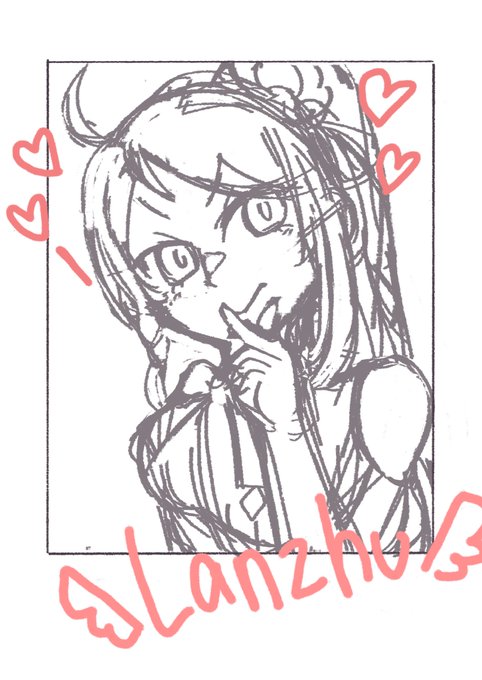 【ラフ】
ランジュのチェキ………(幻覚) 
