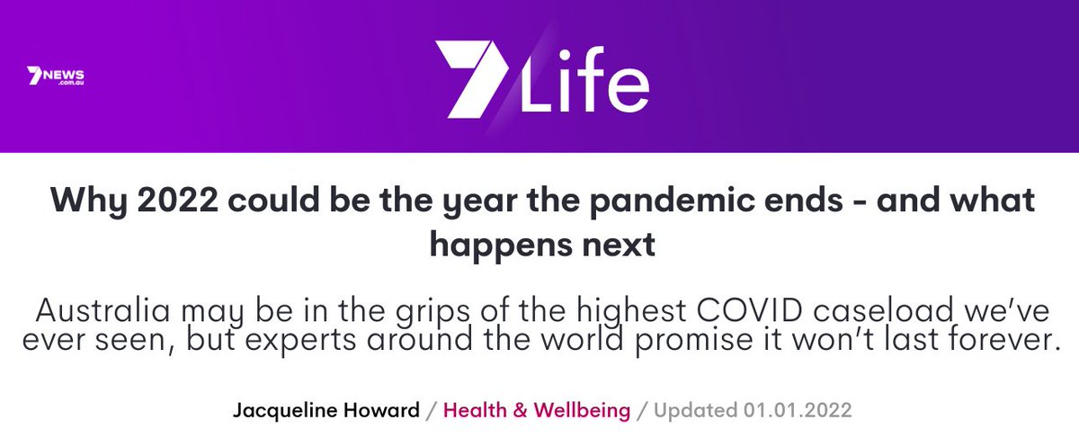YourNewReality_'s tweet image. .@7NewsAustralia, @sevenwestmedia, how many Australians have to die from COVID-19 before your alleged news company stops lying to people?

Dec 2021: The Pandemic Is Ending!
Dec 2022: The Pandemic Is Ending! #Pandemic2021 #Pandemic2022 #CovidIsNotOver