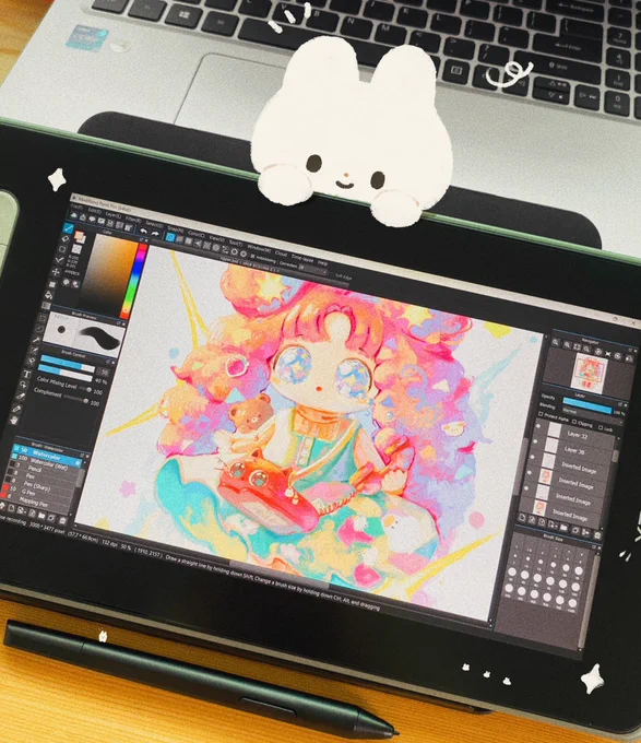 I drew this using xppen Artist 10 (2nd gen)  It was fun to draw using it ◟✦✩‧₊˚ 