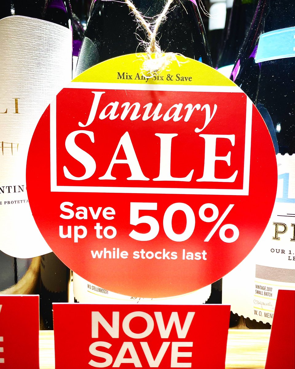 Alright we’re a few days early the #majesticwine #januarysale has begun! Let’s #seeyouinstore in #godalming for your #newyearseve #partywine