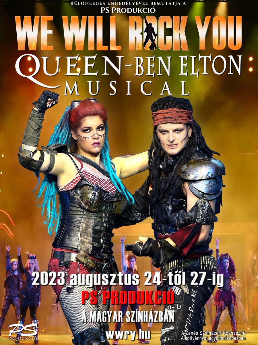 wwryhun's tweet photo. We Will Rock You musical 2023!
PS Produkció a Pesti Magyar Színházban.
A világ leglátványosabb We Will Rock You előadása!
📅Előadások:
2023 augusztus 24-27
🛒JEGYRENDELÉS:
https://t.co/XrGTeyRz2b
#wwryhu #kentaurart
We Will Rock You!!!
Éljen a rock! 🤘🤘🤘🎸🎹🎸🎸🎹🥁🥁🤘🎭 https://t.co/AB6jIk9mzv