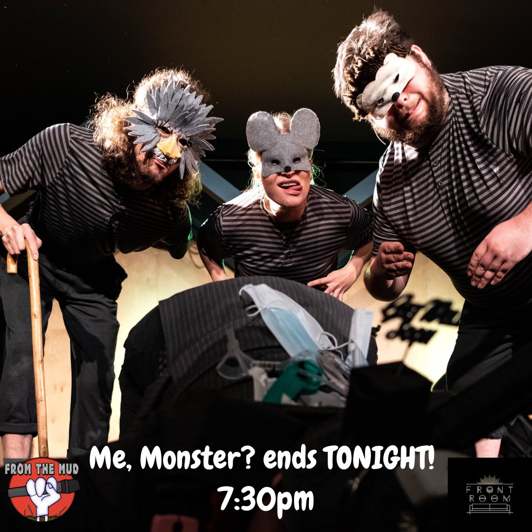 From The Mud (@fromthemud1) on Twitter photo Me, Monster? ends TONIGHT! 🥲
Come down to <a href="/frontroomwsm/">Front Room WSM</a> for the last night of our 11-show run!
Doors open from 7pm, 7:30pm start. Don’t be late 😉
TICKETS 🎟️
ticketsource.co.uk/whats-on/westo…
📸 - ALeppard Photography Me, Monster? ends TONIGHT! 🥲
Come down to <a href="/frontroomwsm/">Front Room WSM</a> for the last night of our 11-show run!
Doors open from 7pm, 7:30pm start. Don’t be late 😉
TICKETS 🎟️
ticketsource.co.uk/whats-on/westo…
📸 - ALeppard Photography