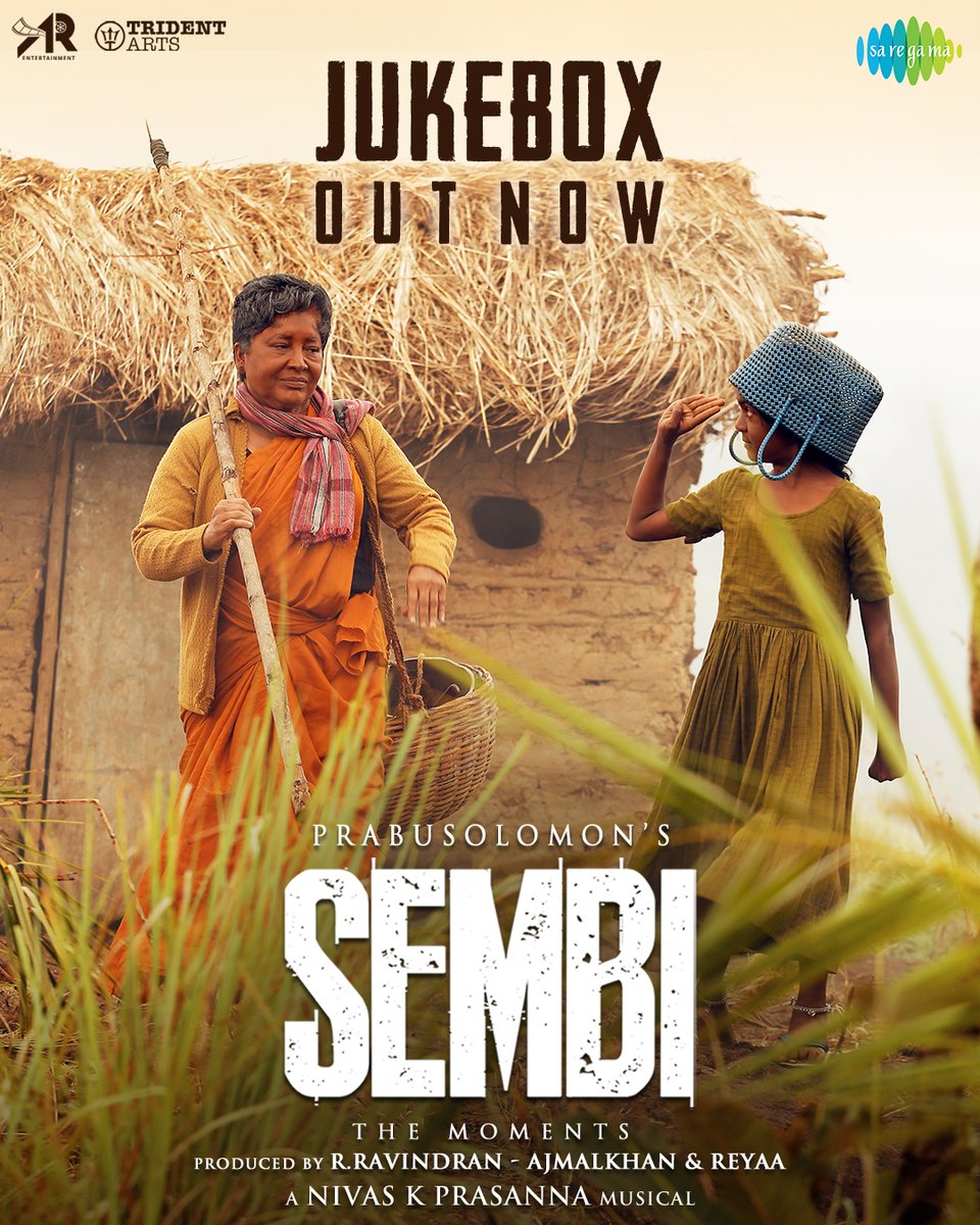 saregamasouth's tweet photo. Much anticipated #Sembi Jukebox is out now 🙌🏻♥

Hit the link🔗➡
▶https://t.co/ljQKIPHTY3

@tridentartsoffl @arentertainoffl @prabu_solomon @RedGiantMovies_ @Udhaystalin #Kovaisarala @i_amak @nivaskprasanna #AjmalKhan @actressReyaa https://t.co/KblhsAgC6j