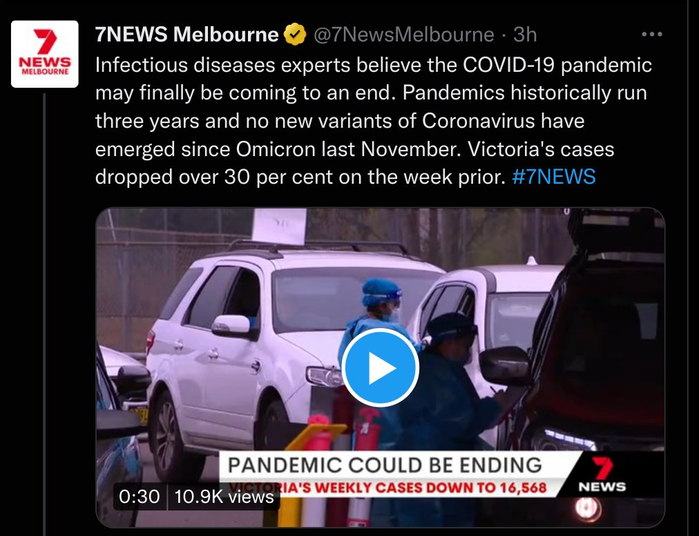 YourNewReality_'s tweet image. .@7NewsAustralia, @sevenwestmedia, how many Australians have to die from COVID-19 before your alleged news company stops lying to people?

Dec 2021: The Pandemic Is Ending!
Dec 2022: The Pandemic Is Ending! #Pandemic2021 #Pandemic2022 #CovidIsNotOver