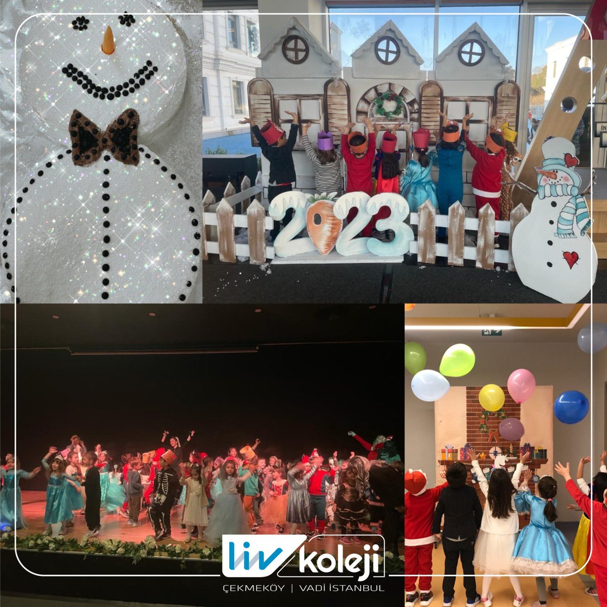 Çekmeköy ve Vadi Anaokulu öğrencilerimizle “Kışa Merhaba Partisi” yaparak eğlendik. Grup oyunları ve danslar eşliğinde kostümlerimizle keyifli bir defile gerçekleştirdik. Patlamış mısır eşliğinde sinema keyfiyle partimizi tamamladık. #livkoleji