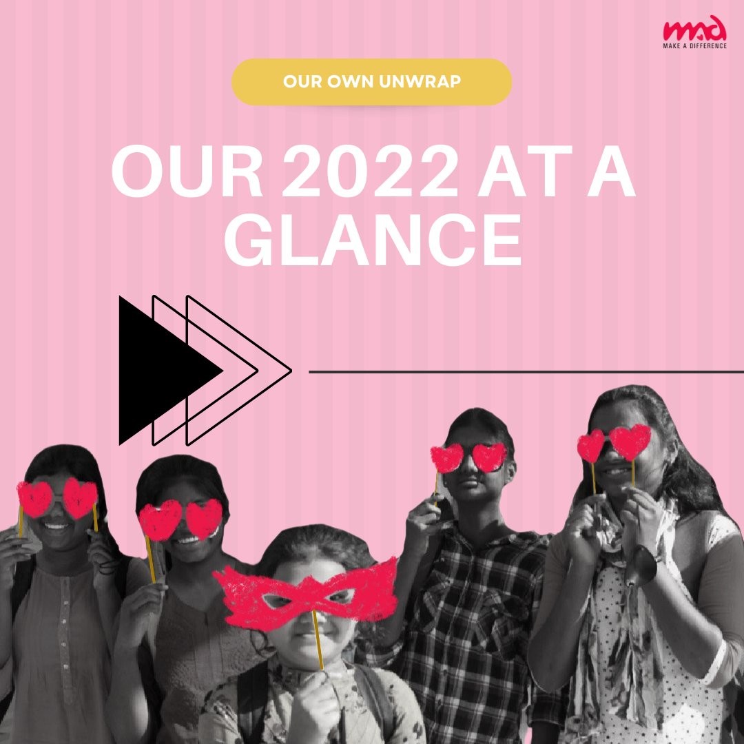 makeadiff's tweet photo. Year of 2022 was quite a rollercoaster ride. While it gave us so much to celebrate, it also humbled us. Goodbye 2022, you've been a MAD one!!! 2023 - we’re ready for you! :)
#MADRecap #NewYear #Goodbye2022 #MakeADiff #ChangeMakers https://t.co/9knrN89idk