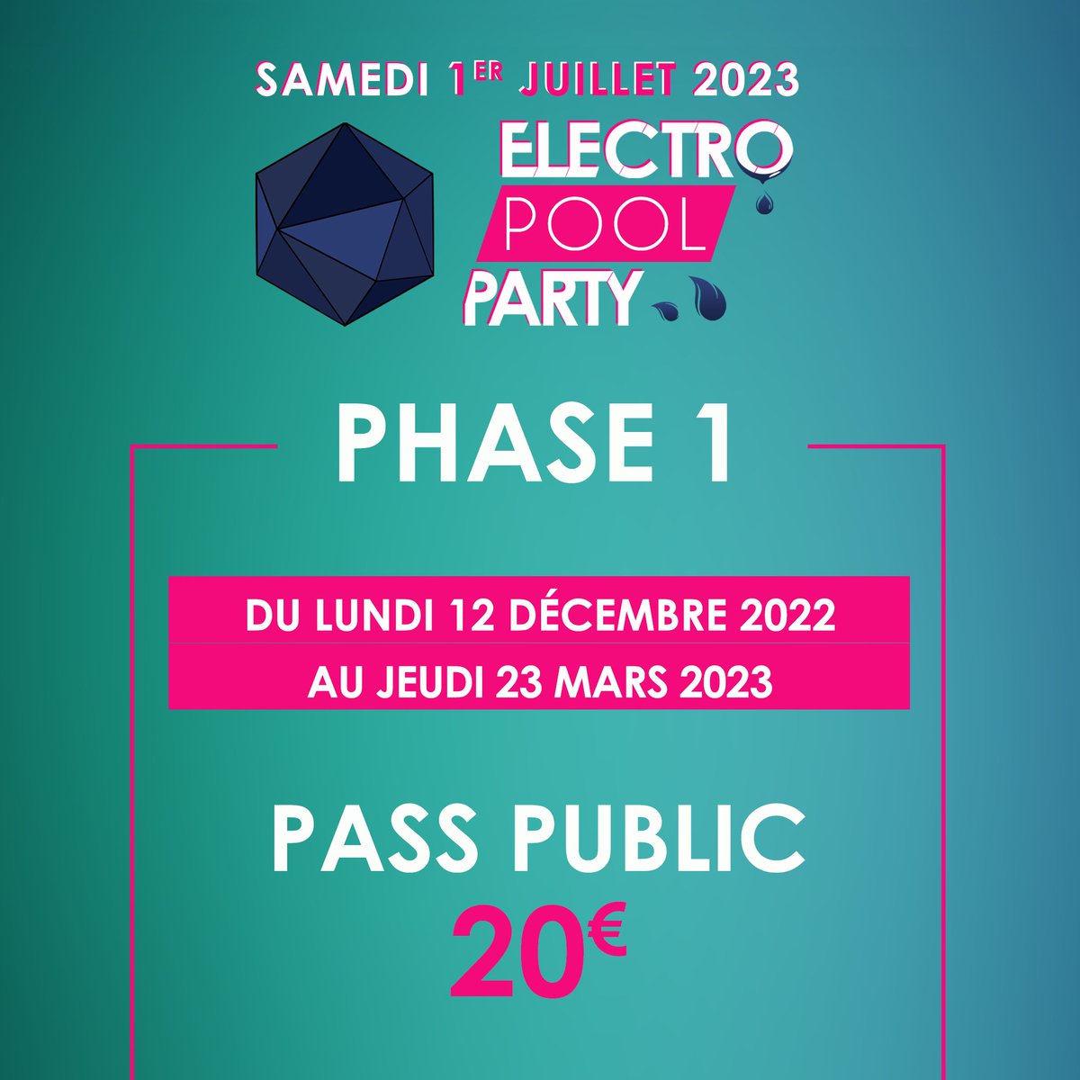 PoolElectro's tweet photo. Vous souhaitez participer à la + grande Electro Pool Party de France ? 
Dépêchez-vous, les places sont en ce moment à 20€ sur https://t.co/BUVuAjFcPs
🎧☀️

#epp23 #PoolParty #blois #festival #electro #music https://t.co/WSD8rVxuyd