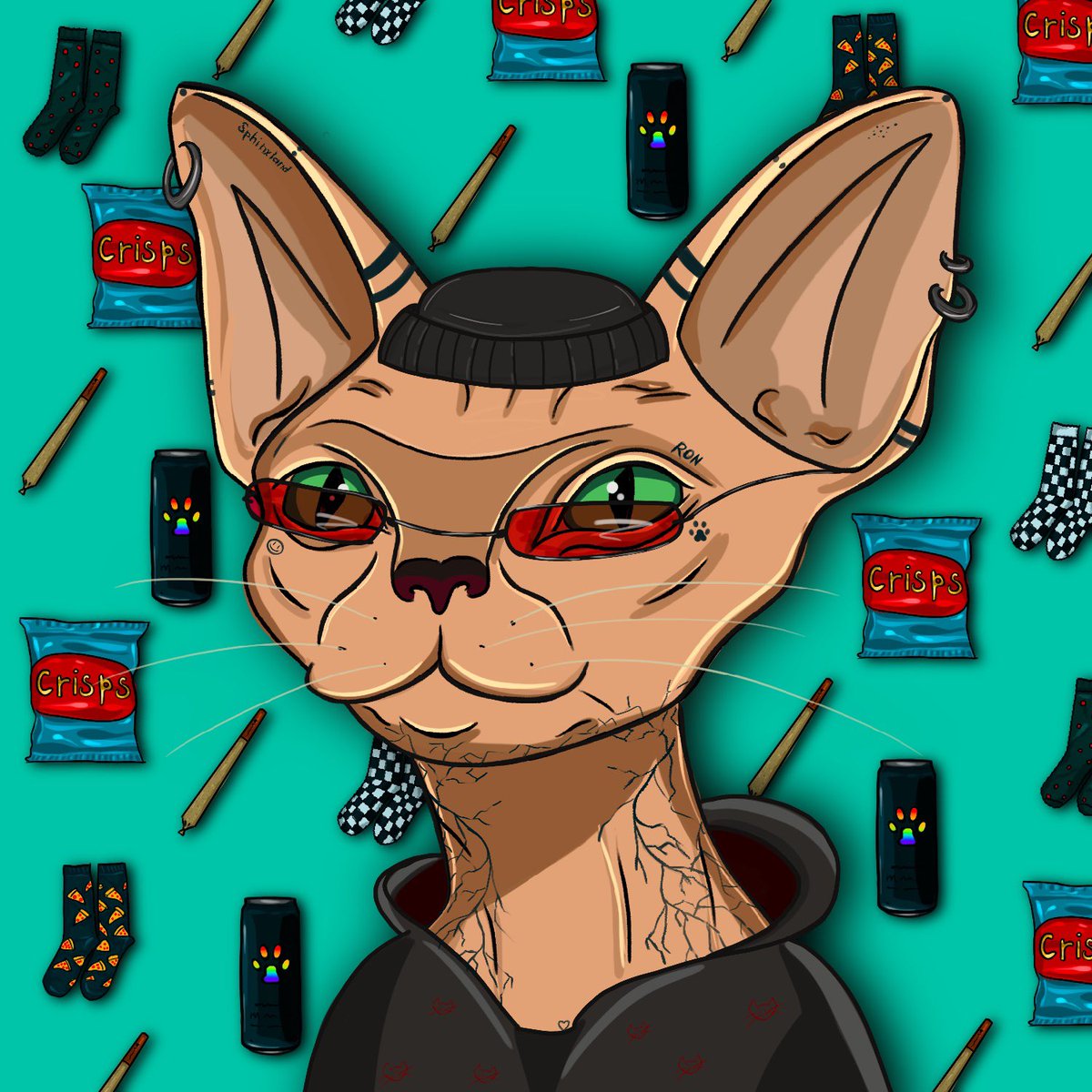 Soffarty's tweet photo. 💥NEW DROP💥

Ron. 23 years old. Lover of tattoos and power engineers and interesting socks.

💰0.02 ETH / 5 edition

📍 https://t.co/YIACCLB70C

The history of this cat is lower ⬇️

#NFTCommuntiy #NFTs #NFTartwork https://t.co/uJqGwrgxm4