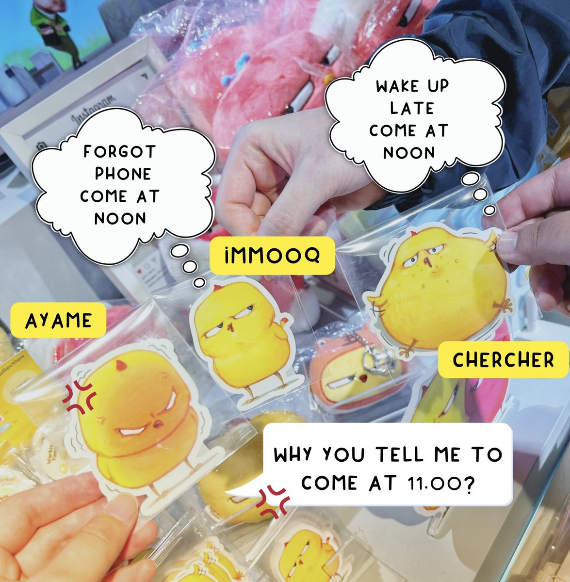 What happened when you meet NFTs friends in reality 😏 <a href="/immooq/">immooq·/.</a> @chercherlilii 

Or probably they agree to meet at noon but tell me to come at 11.00 😂 

#NFTThailand #SOULSTUCK