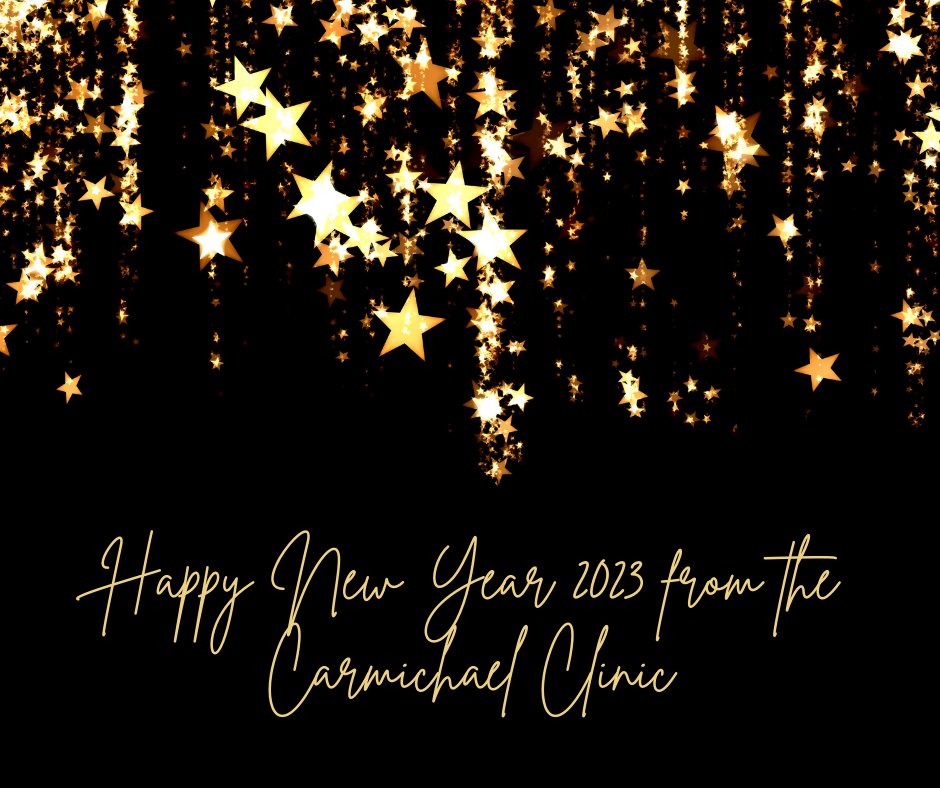 CarmichaelClini's tweet image. Wishing everyone a happy, healthy and peaceful New Year.
#physios
#knutsford
#acupuncture
#pilates
#knutsforddoctors