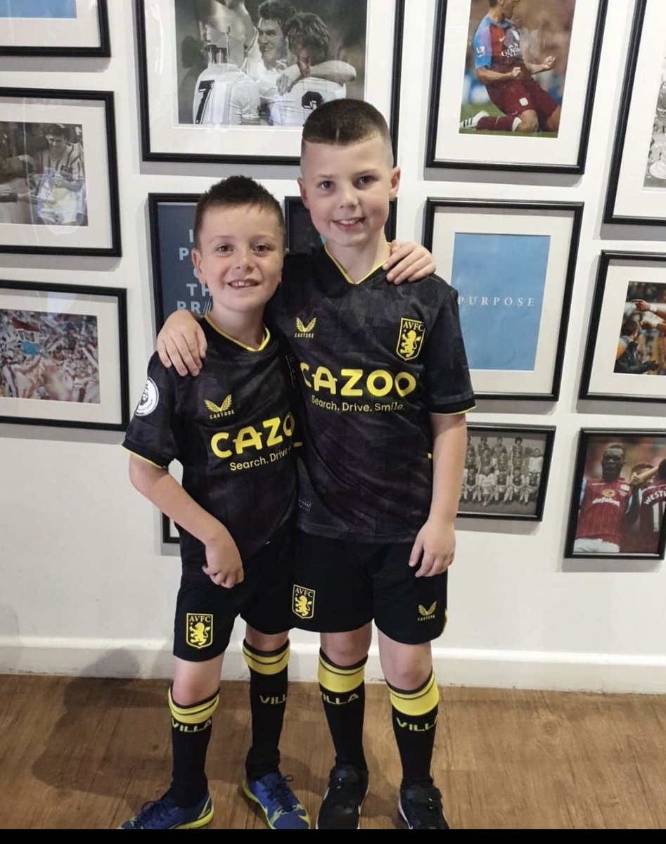 xcharxcharx's tweet photo. 2 more weeks for Mascot time 🤞🤞🦁🦁💜💜@AVFCOfficial Ethan and Jack are counting down the days 🗓️ to meet the boys in claret and blue UTV 🇮🇪💜⚽️@higgins365 https://t.co/dk9GHO8F3P