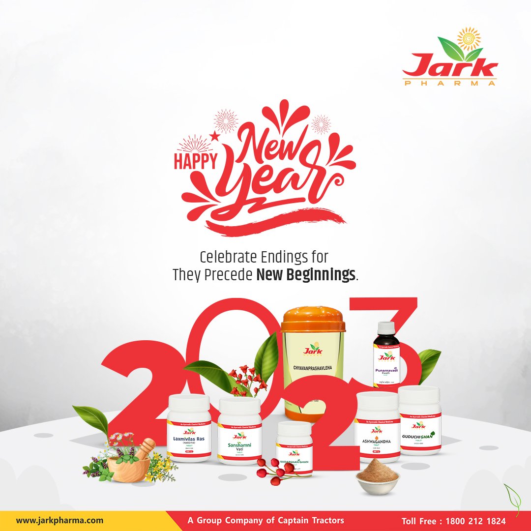 jarkpharma's tweet photo. Happy New Year
 
Celebrate Endings for They Precede New Beginnings

#celebration #newyear #beginning
#medicine #ayurveda #jarkpharma #india https://t.co/sJwwR2ybxa