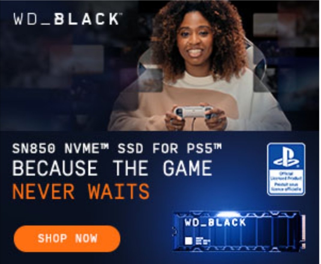 dave_maydew's tweet photo. #WesternDigital getting the advertising a little wrong! I'm surprised no one else saw this one on a few sites? #BlackLivesMatter #Advertisingfails 2022 will be one of those to remember for a few things.... https://t.co/QcJNHFoASF