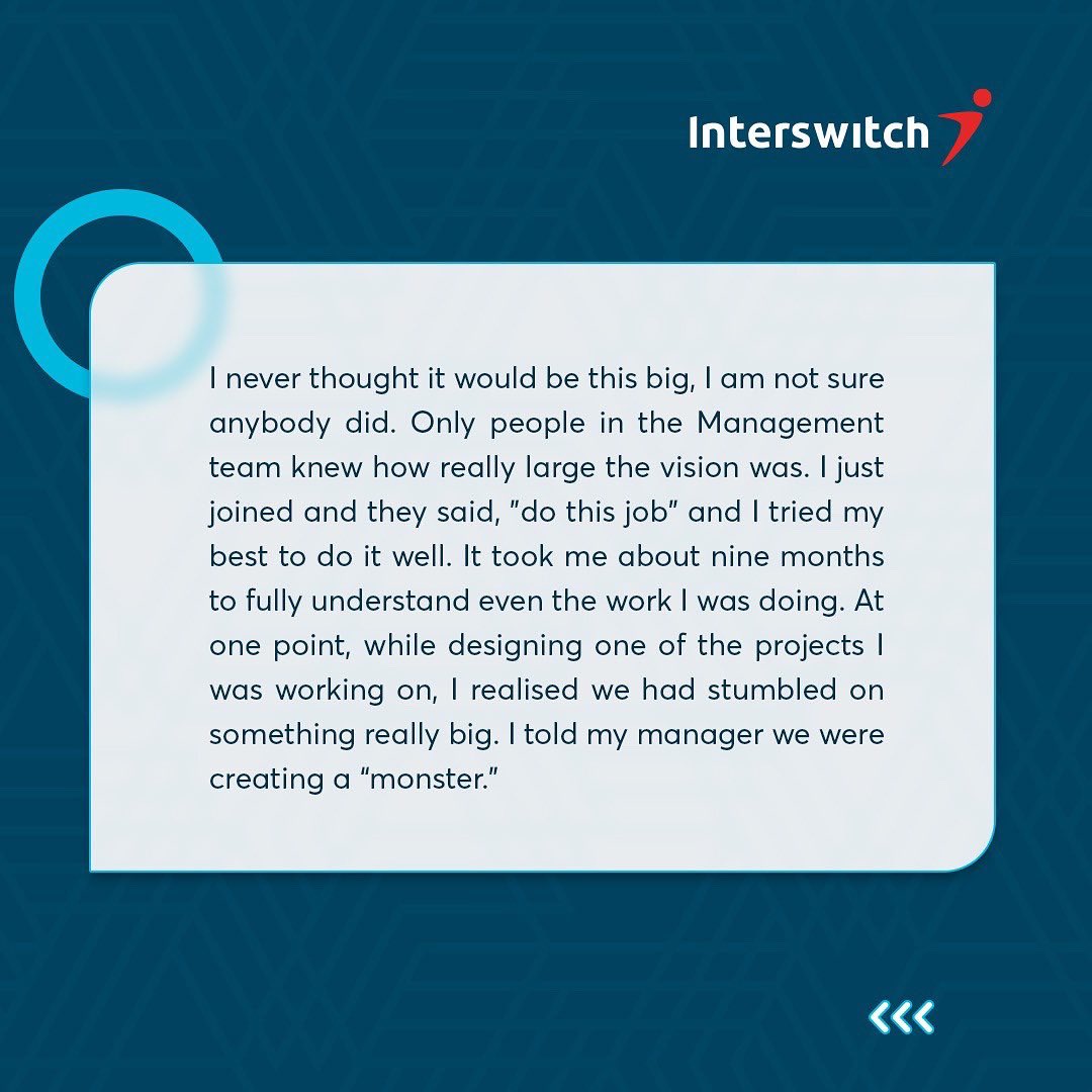 InterswitchGRP's tweet photo. In what's our final edition of #SwitchStories for 2022, Muyiwa takes us through the humble beginnings of the force we today fondly call #TheSwitch.
 
You can read the full interview here https://t.co/Mh1niJserh 
 
#SwitchStories
#PeopleOfTheSwitch
#NeverStop
#NeverS20P https://t.co/OqdvpOZhFp
